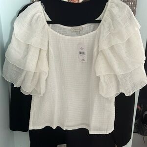 NWT Chenault puffy sleeve blouse